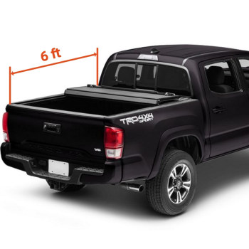 Tri-Fold Soft Tonneau Cover for 2005-2015 TOYOTA Tacoma 6