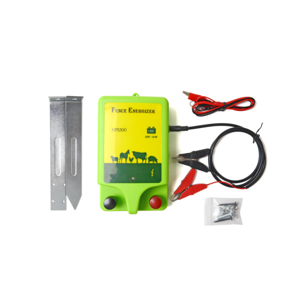 Energizador de cerca eléctrico a batería de 0,5 julios, energizador de 110 voltios, reserva de energía adicional, confiabilidad inmejorable, fácil instalación