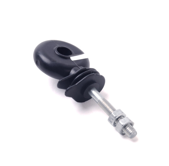 Plastic Ring Insulators For Metal Post, Y Post, Black