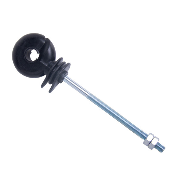 Aisladores de anillo de plástico de distancia para poste de metal, negro