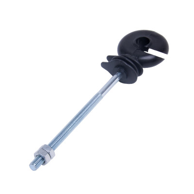 Distance Plastic Ring Insulators For Metal Post, Black