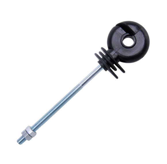 Distance Plastic Ring Insulators For Metal Post, Black