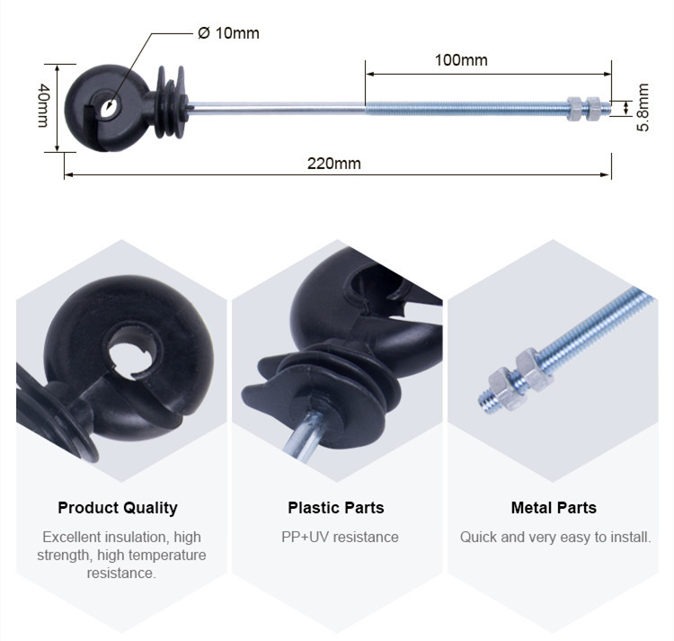 Metal post offset Ring Insulator