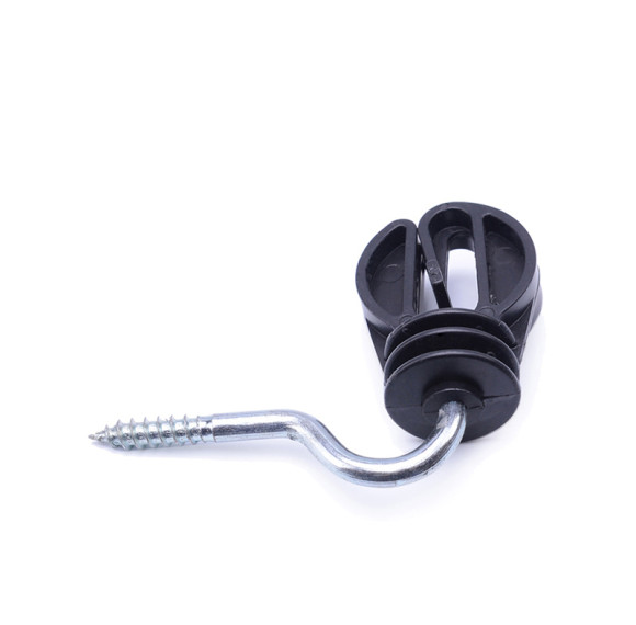 Plastic Electric Fence Insulators For Electric Fence, Screw-in Insulator Fence Ring Post Wood Post Insulator