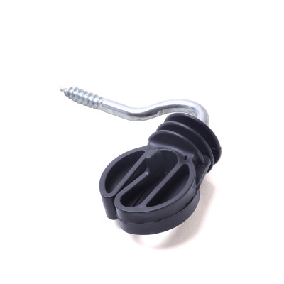 Plastic Electric Fence Insulators For Electric Fence, Screw-in Insulator Fence Ring Post Wood Post Insulator