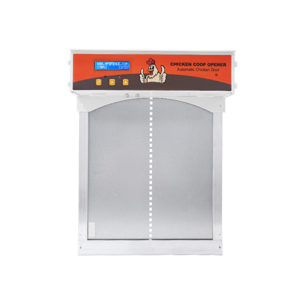 Metal All In One Automatic Chicken Coop Door With LCD Screen, Full Aluminum Doors, Evening And Morning Delayed Opening Timer