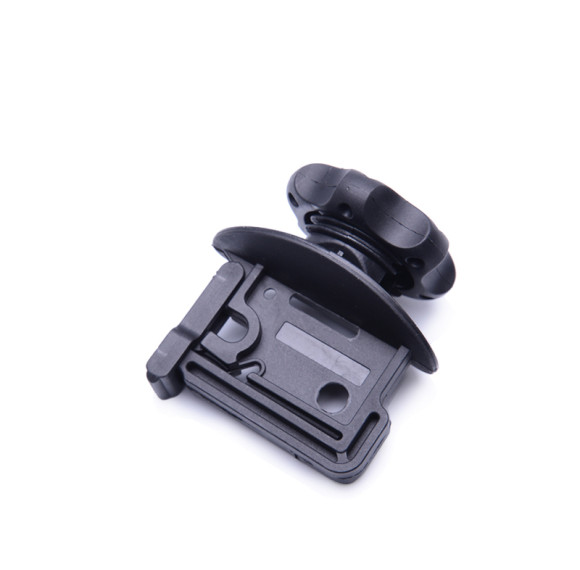Aislador de sujeción de poste redondo con tornillo para cercas para vallas eléctricas Polytape Polyrope y alambres, negro