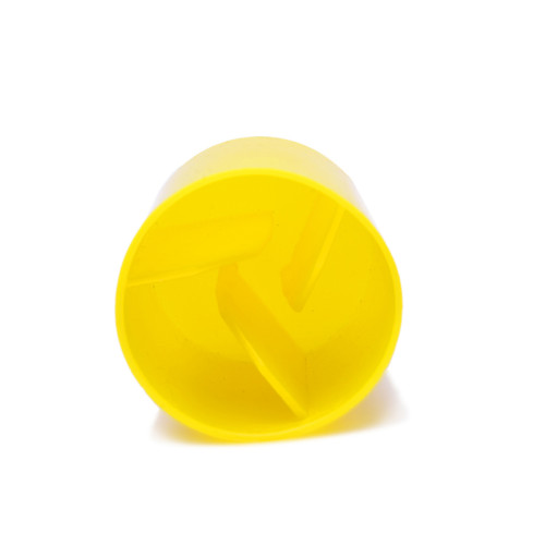 Capuchon de poteau en plastique de couleur jaune pour poteau en Y