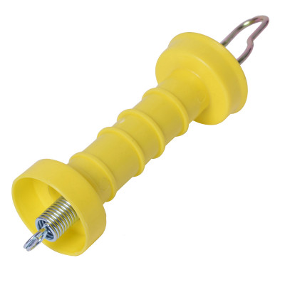 Anti-UV Electric Fence Gate Handle, Platic Handle and Heavy Duty Galvanized Insulator, Black Insulated Handle for Electric Fencing