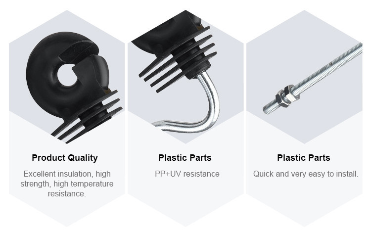 Electric Fence offset Ring Insulator