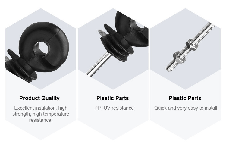 Electric Fence offset Ring Insulator