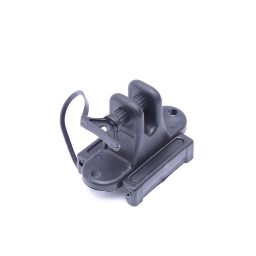 T-Pfosten/Holzpfosten Pinlock Isolator für Polywire, Kunststoff, schwarz