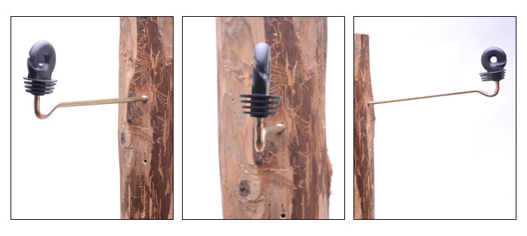 Wooden Post offset insulators