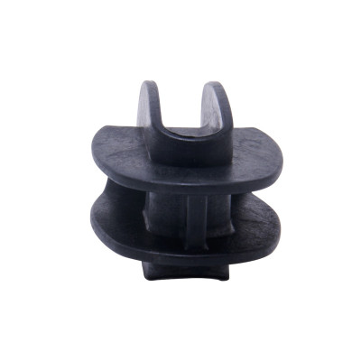 Electric Fence End Insulators, Black Corner Post Electric Fence Insulator for Electric Fence Wire, Plastic