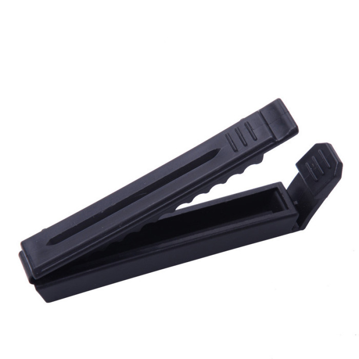 Electric Fence Tape Clamp Connection, Tape Connector, Plastic, Black