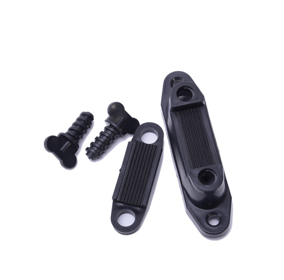 Electric Fence Wooden Post Plastic Corner Clamp Insulator for Electric Tape, Black