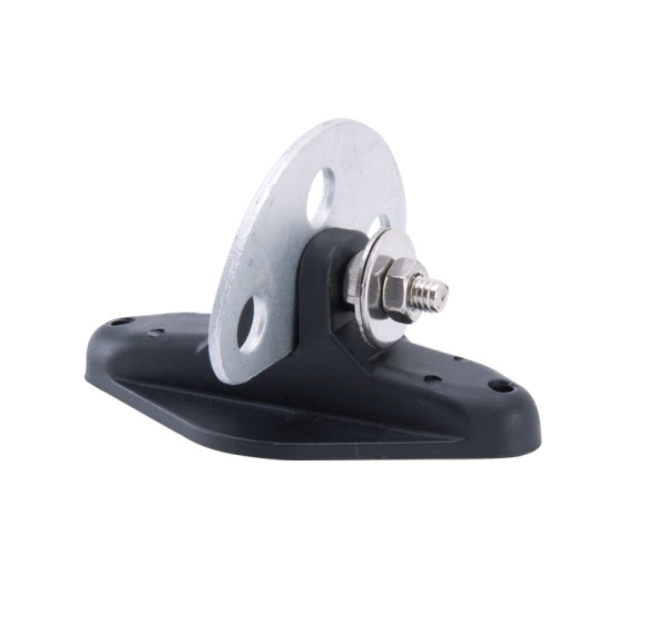 Nail On Wood Post Insulators With 3 Point Gate Connector, Electric Fence Gate End, Black