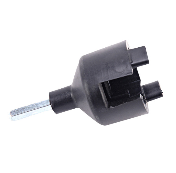 Mandril de plástico para cercas eléctricas para aisladores de postes de madera, hace que el tornillo aislante de cercas sea más rápido y fácil de instalar, sin atornillar a mano, negro