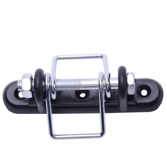 Aislador de extremo de aislador de esquina de cerca eléctrica con hebilla para conector de cinta de poste de madera Polytape (2 hebillas)