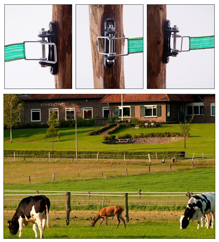 Electric Fence Tape Clamp Connection Insulator