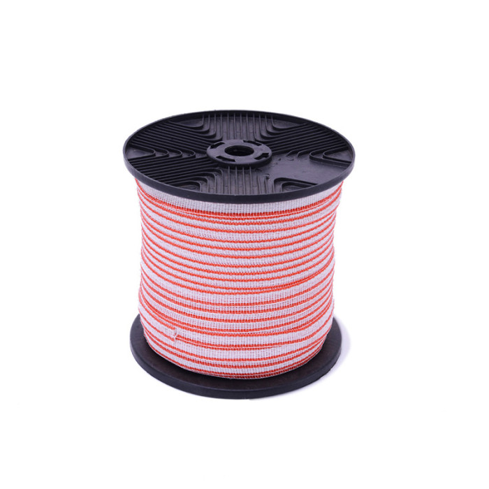 Green Electric Fence Polytape for Deer,  5 Stainless Steel Rust Resistant Strands, Suitable for Portable & Semi Permanent Electric Fences