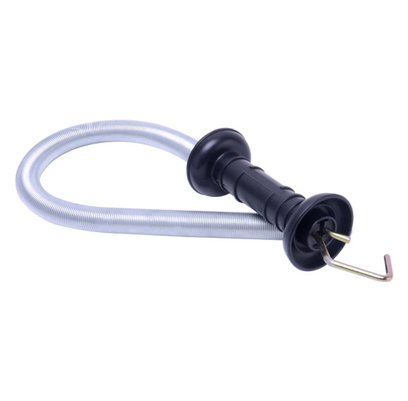 Gate Spring Handles, Plastic Zinc Plated Hook Livestock, Insulated Plastic Handle Black Handle