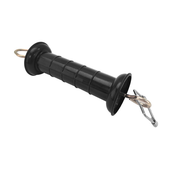 Gancho de ganado con aislamiento de plástico Manija de puerta de cerca eléctrica, Manija de puerta de servicio mediano Field Guardian con conector de cuerda