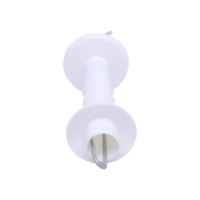 Modern Outdoor Gate Handles,PP Spring Heavy Duty Hook For Sheep, Practical Electric Fence Gate Handle with Anchor and Insulator, White