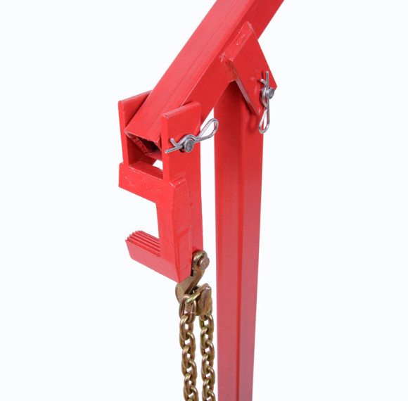 Heavy Duty Power Coated Fence Post Puller with Lifting Chain Puller, T Post Puller for Round Fence Posts T Stakes Sign Post