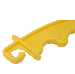 Желтая изолированная ручка ворот электрического забора, Полипровод / полиэтиленовая лента / полипропилен энергизатора костюма, материал ПП с устойчивостью к ультрафиолетовому излучению