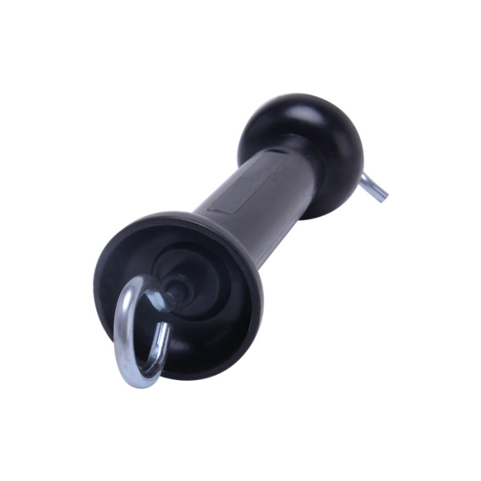 UV Resistance, Farm Equipment Electric Fence Tape Gate Handle, PP Material,Heavy Duty Electric Fence Gate Handle, Black