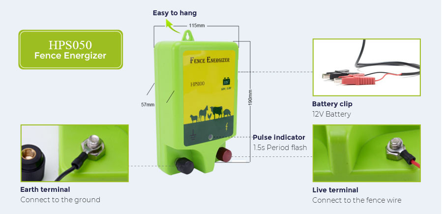 hps fence AC-Powered Electric Fence Charger