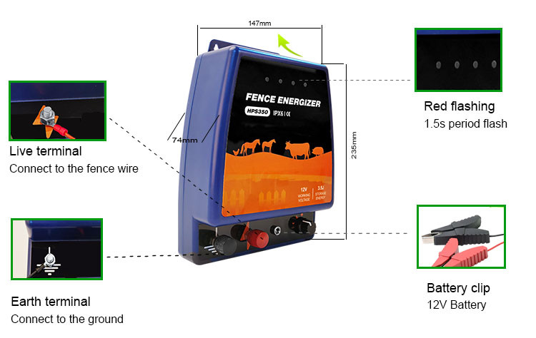 hps fence security electric fence energizer