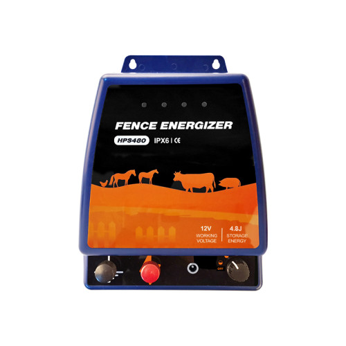 Portable Security AC Electric Fence Energizer 4.8Joules, 110 Volt Energizer, Added Power Reserve,Unbeatable Reliability