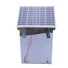 Energizador de 2.0 julios almacenados, energizador de valla de energía solar portátil de 12 voltios, panel solar y cables incluidos
