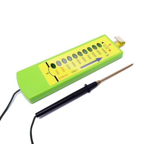Probador de alambre de voltaje de cerca eléctrica de luz múltiple para ganado, voltímetro de luz de neón eléctrico, probador de cerca de granja de 10KV, verde