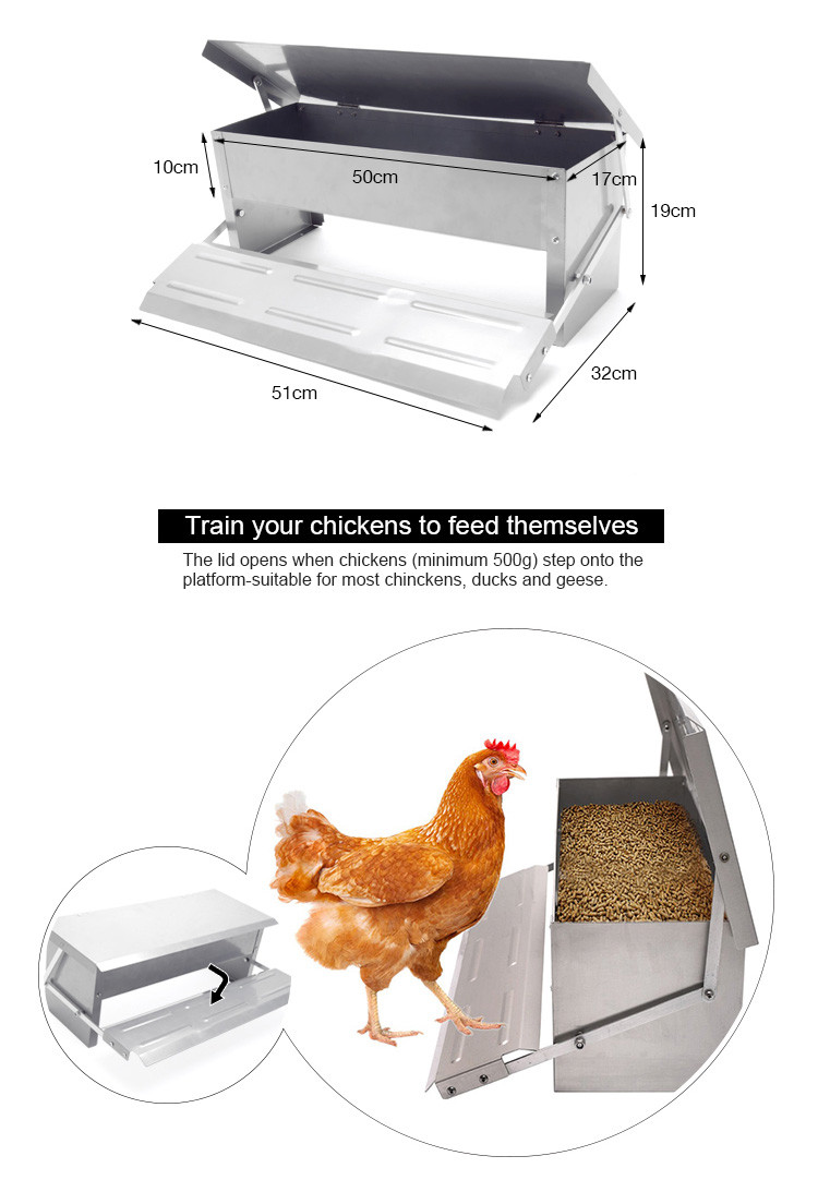 hps fence automatic chicken feeder