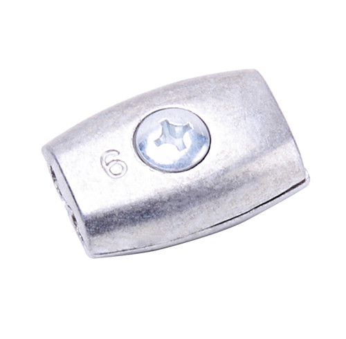 Соединители для электрических ограждений из полипропилена, Соединитель из полирога для полирогов, алюминиевый материал