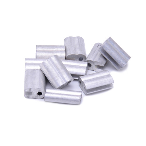 Aluminium-Crimp-Schleifenhülse Kabel-Crimp für Drahtseil, Kabelzwinge, Aluminium-Elektrozaun-Anschlusshülsen