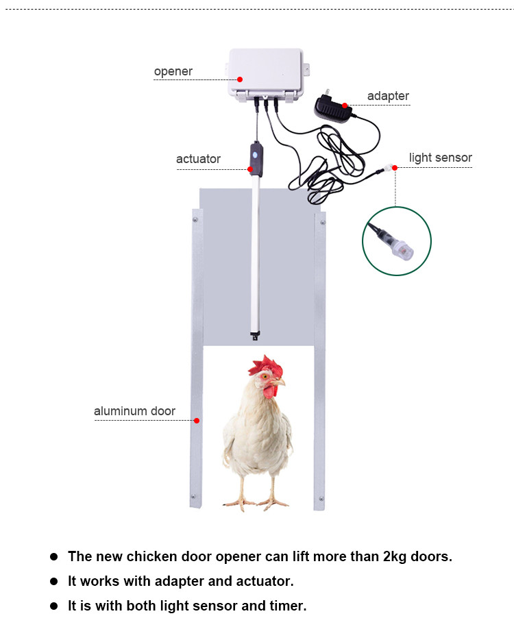 hps fence automatic chicken coop door