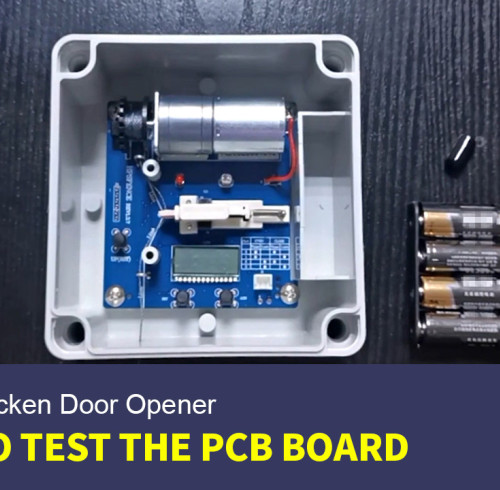 Как протестировать печатную плату AD002 автоматического открывания дверей для куриных дверей HPS Fence