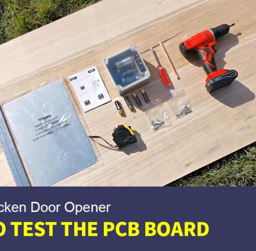 Как установить и настроить автоматический открыватель дверцы для кур AD002 HPS Fence при первом использовании