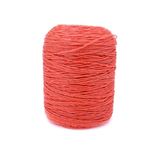 Portable Polywire Electric Fence For Rabbits, 656 Feet 200 Meter Orange Electric Fence Polywire Rope, 6 Stainless Steel Conductors