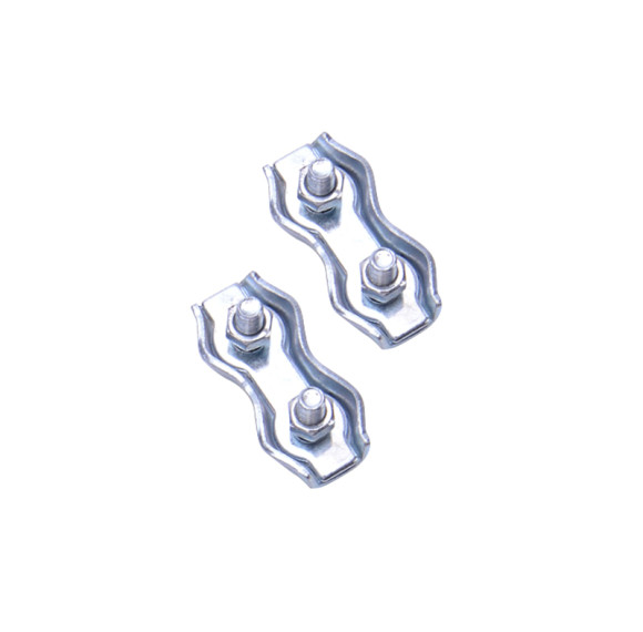 Poly Rope Connector Wires Splicer Galvanized Steel Connector for Electric Fences, 4mm Galvanised Electric Fence Line Connectors