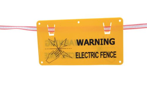 Пластиковый электрический забор, предупреждающие знаки об опасности, знак электрического забора, ферма, предупреждающий знак, безопасный знак электрического забора