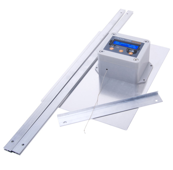 Abridor de puerta corredizo automático para gallinero para granja, kit automático de puerta para gallinero, abridor con temporizador y sensor de luz