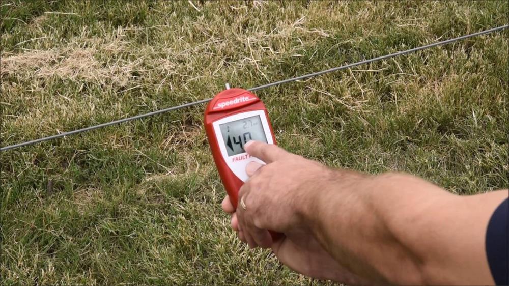 the specific method of testing the electric fence