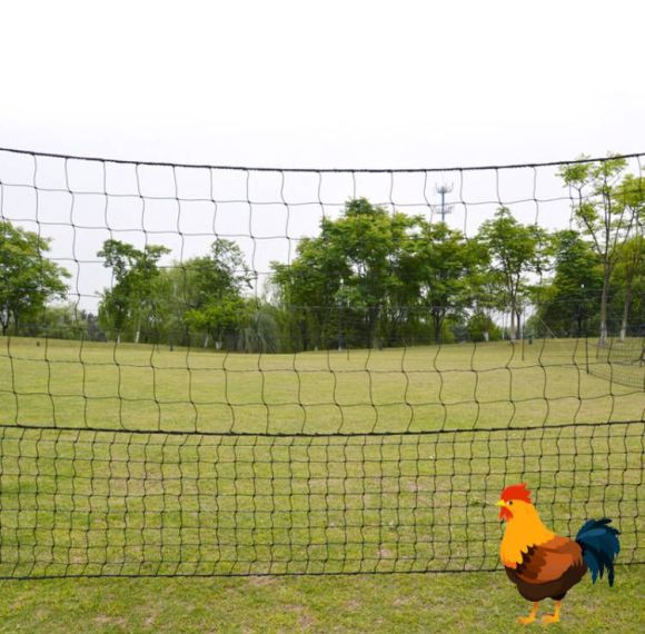 Kit de red eléctrica para aves de corral de 1,25 * 50 M para pollo, red de cerca eléctrica, red verde para pollos, cercas de red para aves de corral