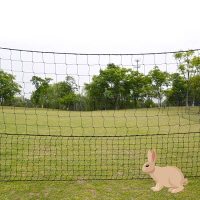 0.66*50M Rabbit Green Electric Poultry Netting Kit For Garden Fence, Rabbit Proof Electric Fencing Netting Kit, Poultry Farm Equipment For Rabbits