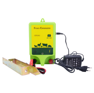Electric Fence Energizer, 0.5Joules, AC(110V-240V)/DC 12V-Powered Electric Fence Charger